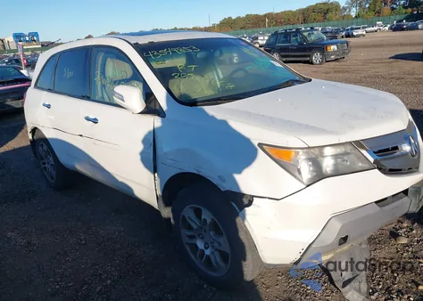 2009 Acura Mdx Technology Package z USA, uszkodzony, nr VIN 2HNYD28659H532052